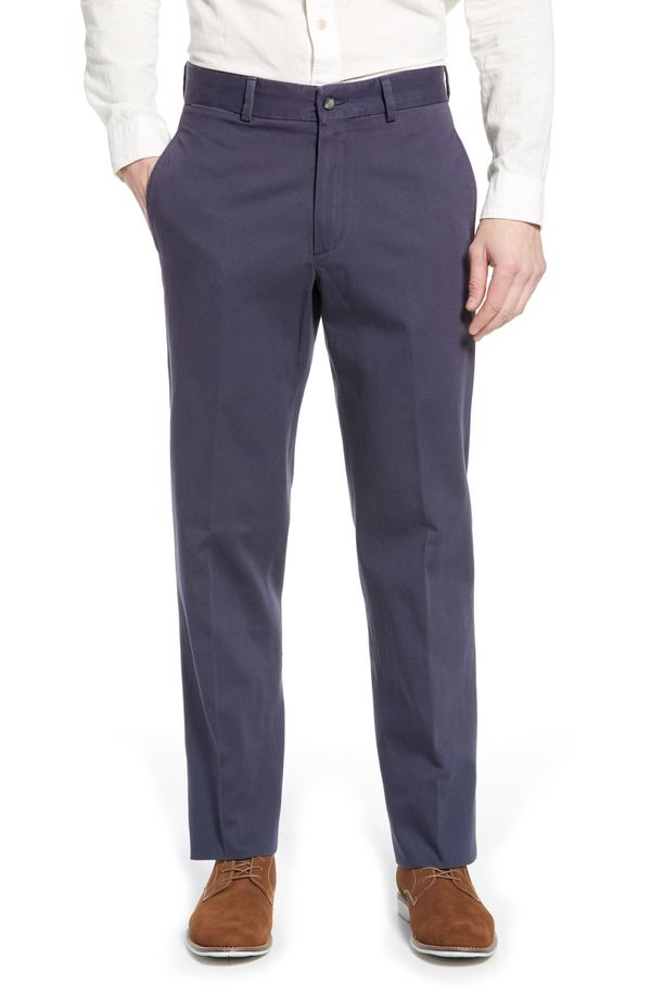 ベール メンズ ボトムス カジュアルパンツ Berle Charleston Khakis Flat Front Chino Pants Navy ネイビー