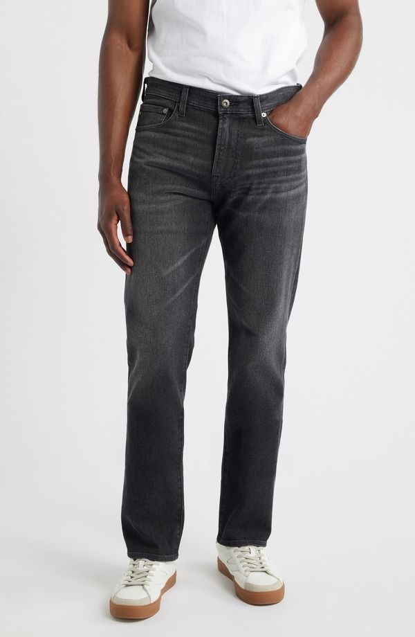 エージー メンズ ボトムス デニムパンツ ストレート ジーンズ AG Everett Slim Straight Leg Jeans Peterson