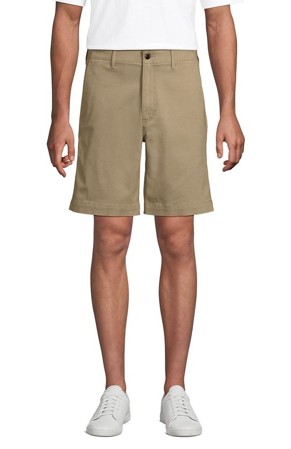 ランズエンド メンズ ボトムス ハーフパンツ・ショーツ Lands End Knockabout 9 Comfort Waist Classic Fit Chino Short Desertan タン