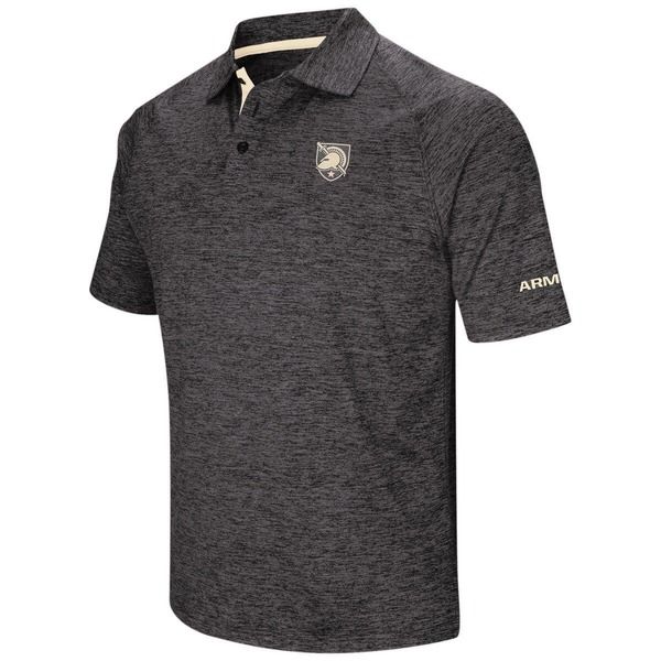 コロシアム メンズ トップス ポロシャツ トール ダウン Mens Colosseum Black Army Blacknights Big Tall Down Swing Polo Black ブラ
