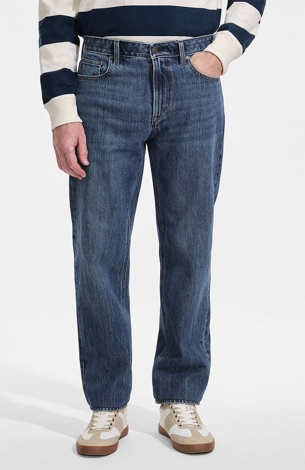 ランズエンド メンズ ボトムス デニムパンツ Lands End Rigid Comfort Waist Classic Fit Jean Medium Glacier Wash