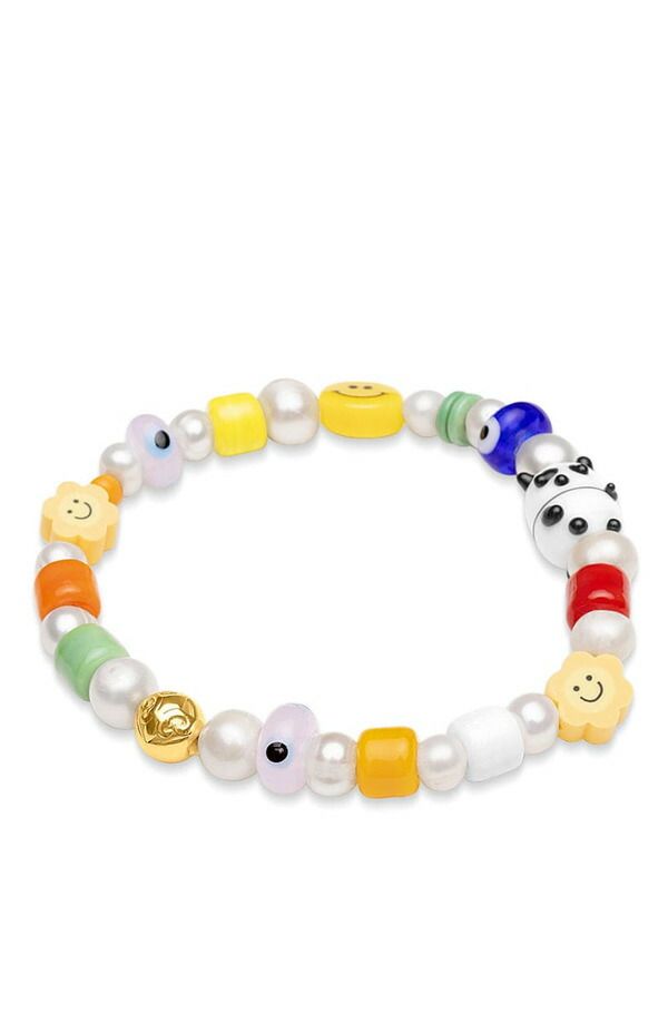 ナイアヤラ メンズ アクセサリー ブレスレット・バングル・アンクレット Nialaya Panda Pearl Bracelet Panda Pearl パール