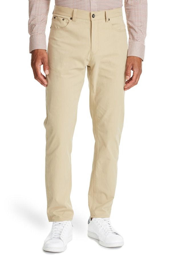 ダブリューアールケー メンズ ボトムス カジュアルパンツ ストレート WRK Leone Slim Straight Leg Twill Pants Khaki カーキ