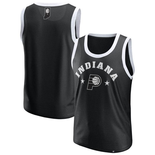 ファナティクス メンズ トップス シャツ メッシュ MensFanatics Black Indiana Pacers Mesh Tank Top Black ブラック