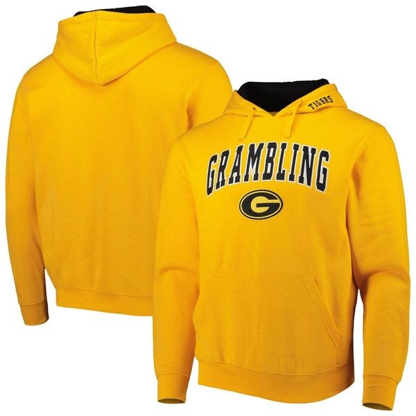 コロシアム メンズ アウター パーカー・スウェット ロゴ Mens Colosseum Gold Grambling Tigers Arch Logo 30 Pullover Hoodie Gold
