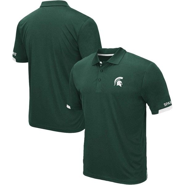 コロシアム メンズ トップス ポロシャツ トール Mens Colosseum Green Michigan State Spartans Big Tall Santry Polo Green グリー