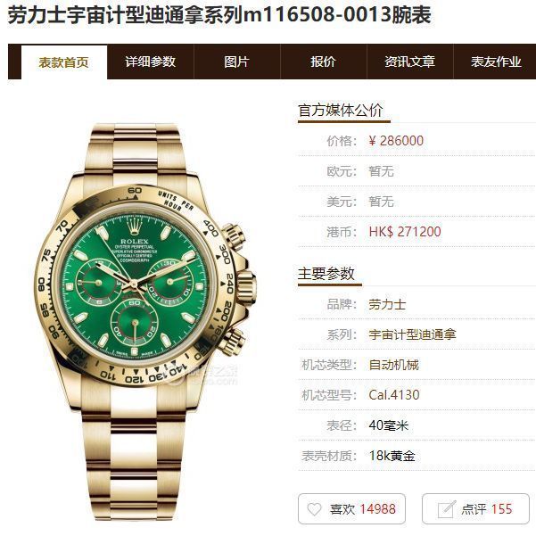 【今日特価】ROLEX コスモグラフデイトナ シリーズ m116508-0013（グリーンデイトナ）