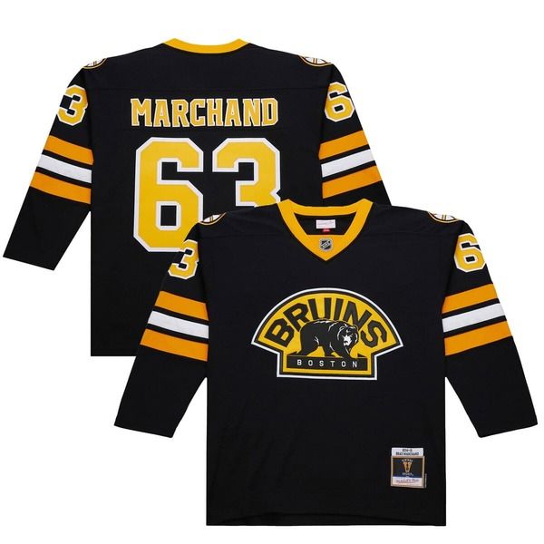 ミッチェルネス メンズ トップス シャツ ジャージー Mitchell Ness Mens Brad Marchand Black Boston Bruins 201415 Power Play Je