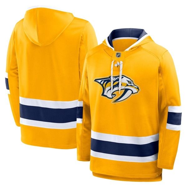 ファナティクス メンズ アウター パーカー・スウェット フリース Mens Fanatics Gold Nashville Predators Prime Time Fleece Hoodie Gol