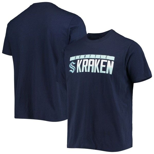 レベルウェア メンズ トップス Tシャツ Mens Levelwear Navy Seattle Kraken Richmond Wordmark TShirt Navy ネイビー