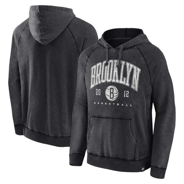 ファナティクス メンズ アウター パーカー・スウェット Mens Fanatics Branded Heather Charcoal Brooklynets Foul Trouble Snowash