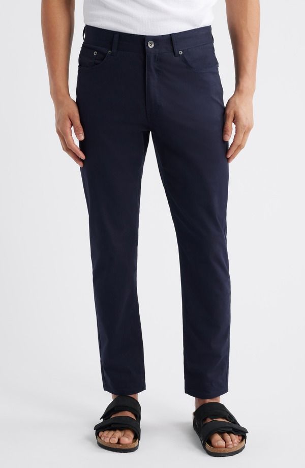 ダブリューアールケー メンズ ボトムス カジュアルパンツ ストレート WRK Leone Slim Straight Leg Twill Pants Navy ネイビー