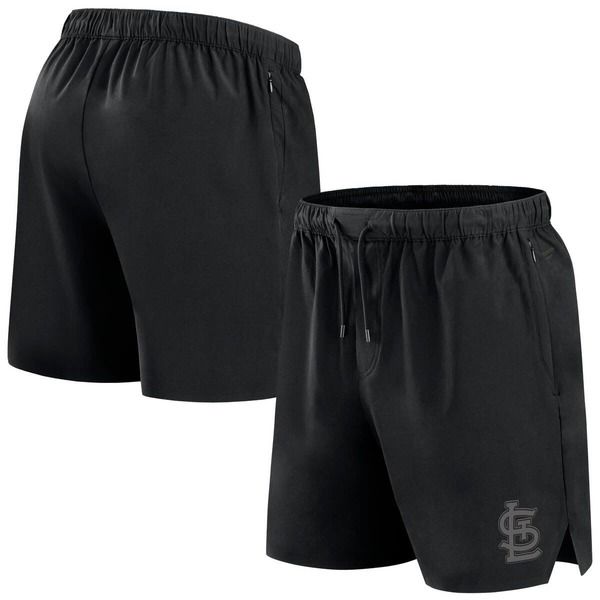ファナティクス メンズ ボトムス ハーフパンツ・ショーツ ショートパンツ Mens Fanatics Black St Louis Cardinals Front Office Woven Short