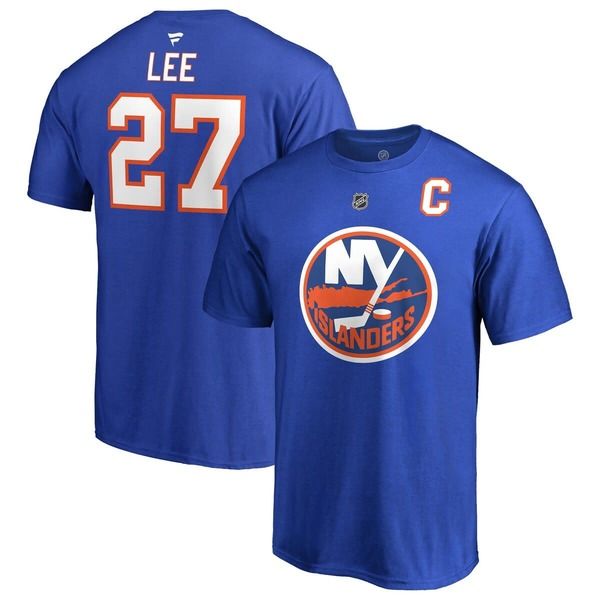 ファナティクス メンズ トップス Tシャツ Mens Fanatics Branded Anders Lee Royal New York Islanders Name Number TShirt R