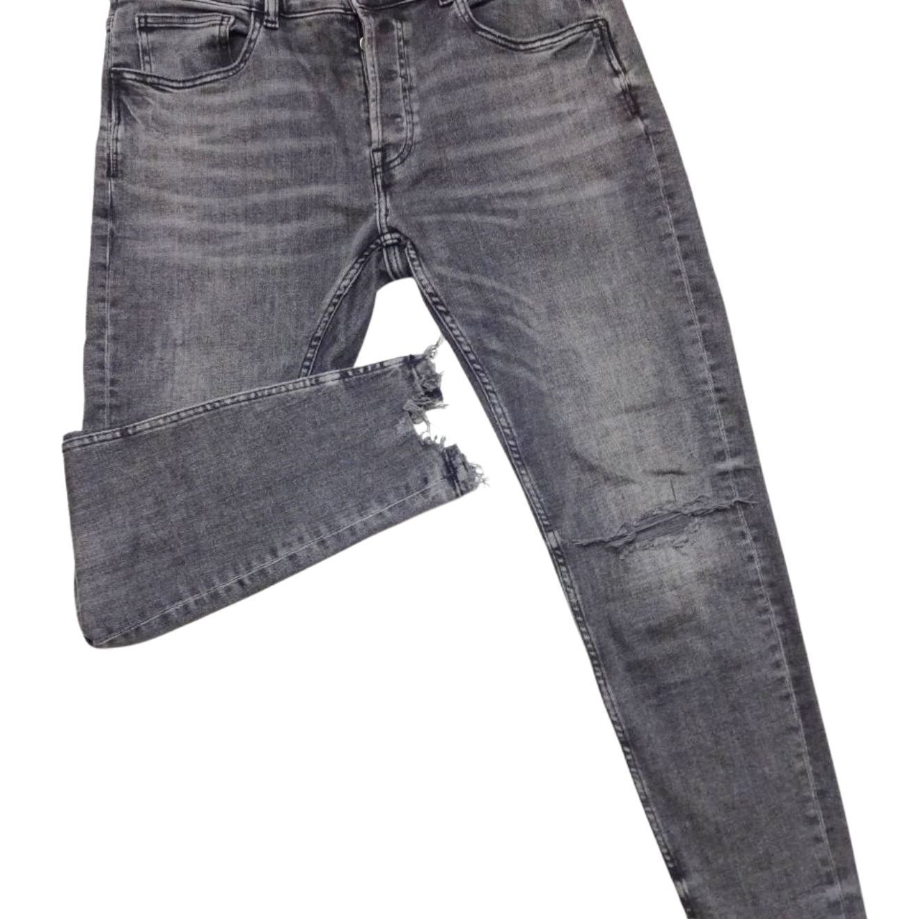 良品 ZARA ザラ スキニーテーパード デニムパンツ W36（約94cm W37相当 