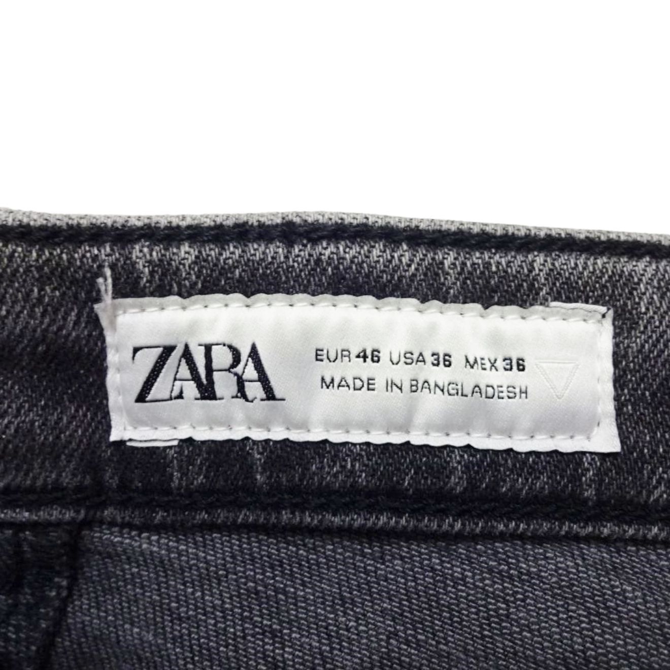 良品 ZARA ザラ スキニーテーパード デニムパンツ W36（約94cm W37相当 