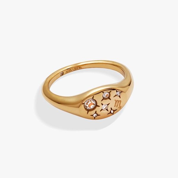 アレックスアンドアニ レディース アクセサリー 指輪 Alex and Ani Zodiac Ringold Scorpio ゴールド