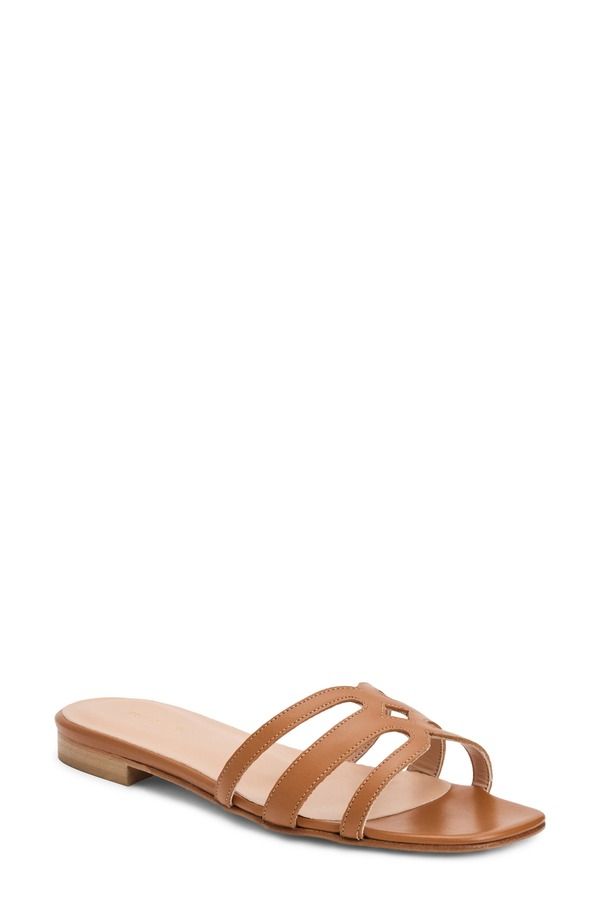 ブルーノマグリ レディース シューズ サンダル Bruno Magli Flore Slide Sandal Cognac Nappa Tonal