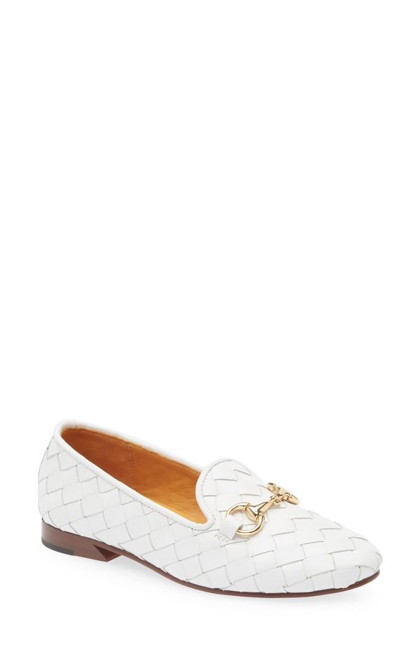 ロバート ツア レディース シューズ スリッポン・ローファー Robert Zur Letti Bit Woven Loafer White ホワイト