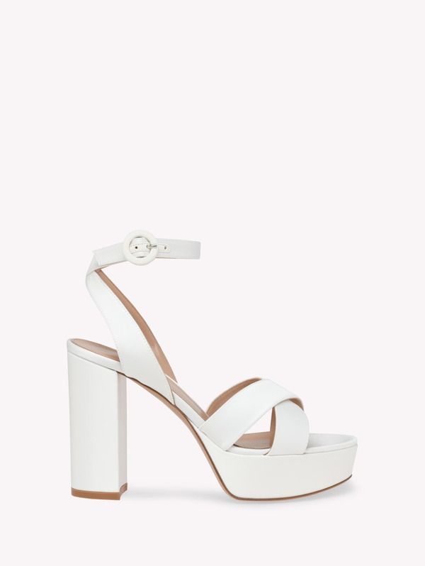 ジャンヴィト ロッシ レディース シューズ サンダル Gianvito Rossi Sabrina Sandal White Satin ホワイト