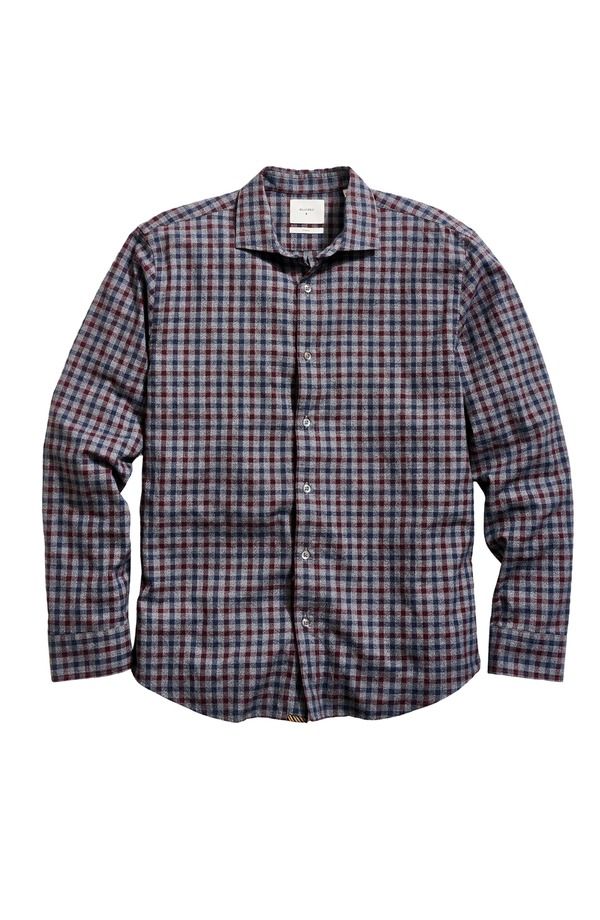 ビリーレイド メンズ トップス シャツ コットン Billy Reid Mlange Plaid Cotton ButtonUp Shirt Navy Multi ネイビー