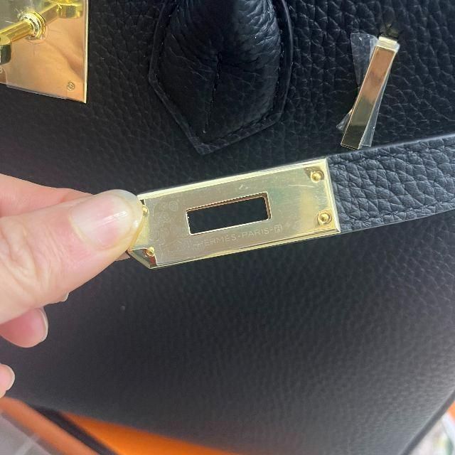 美品 HERMES エルメス　バーキン30 ハンドバッグ 黒 48000