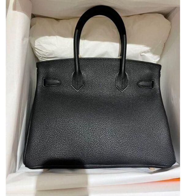 美品 HERMES エルメス　バーキン30 ハンドバッグ 黒 48000