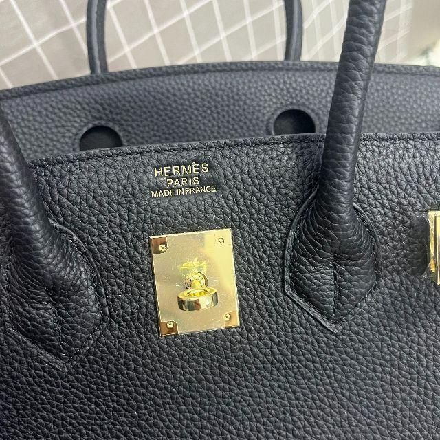 美品 HERMES エルメス　バーキン30 ハンドバッグ 黒 48000