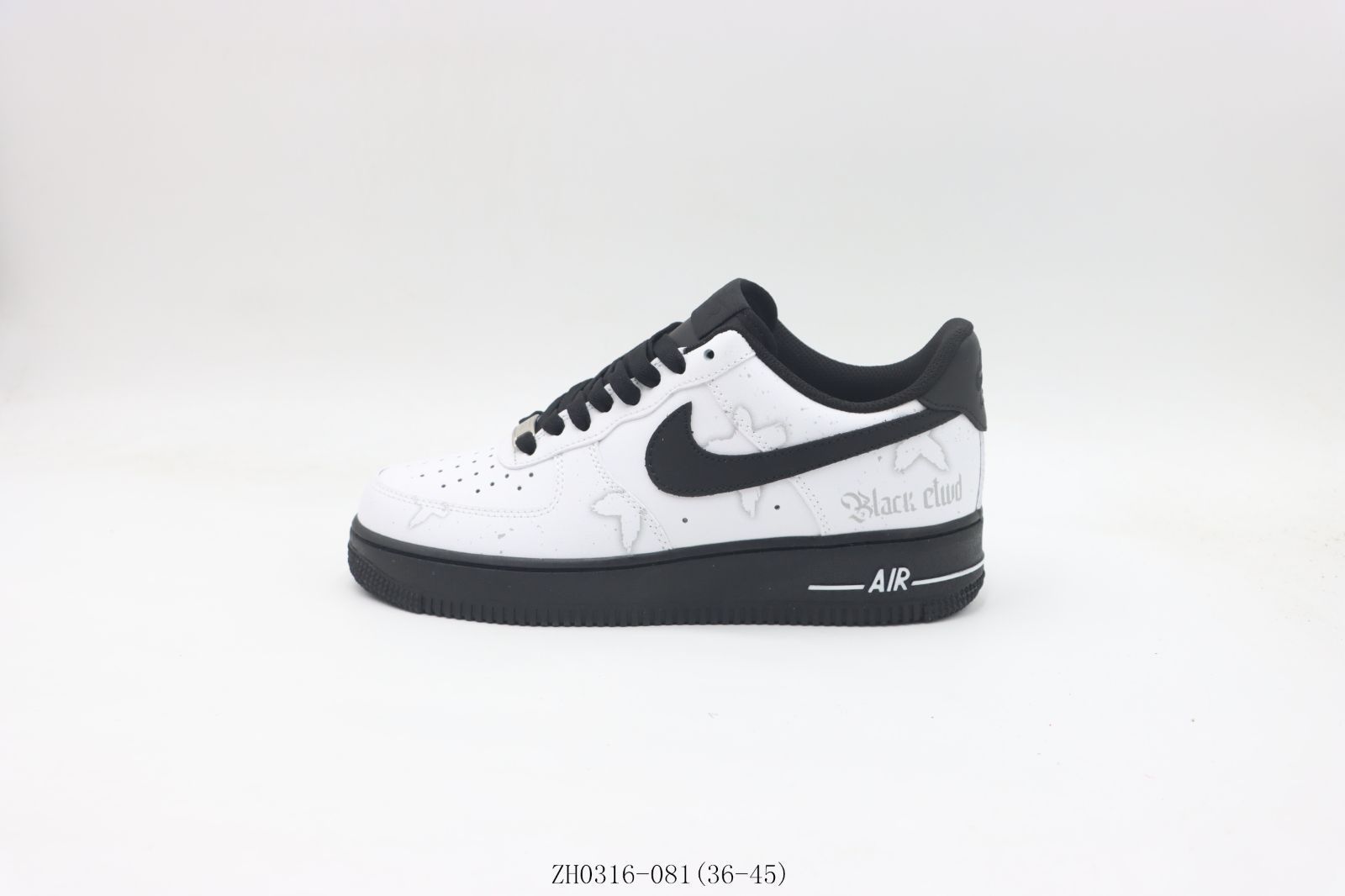 【今日特価】NIKE ナイキ エアフォースローカットスケートシューズ ホワイトブラック ZH0316-081
