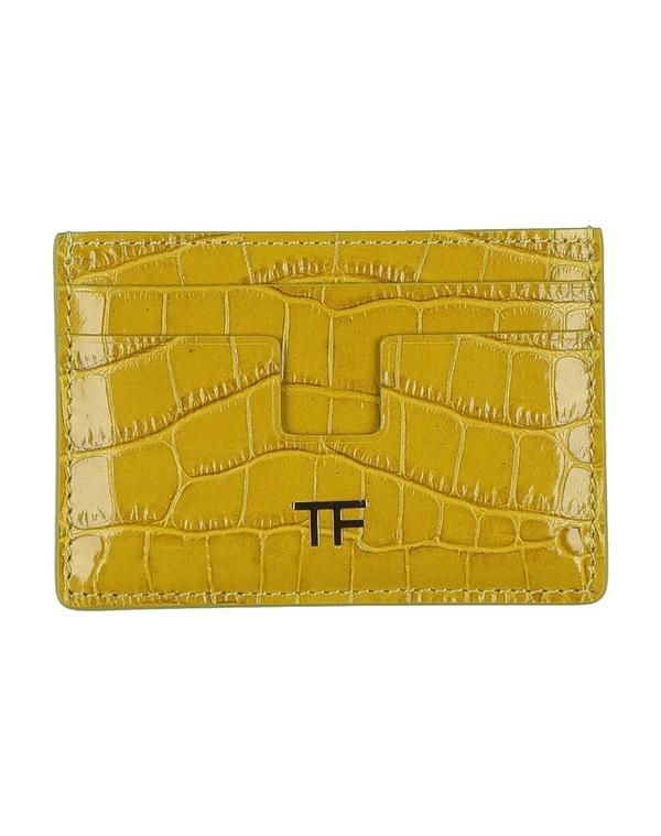 トム・フォード レディース アクセサリー 財布 カードケース TOM FORD Lime Green ライム