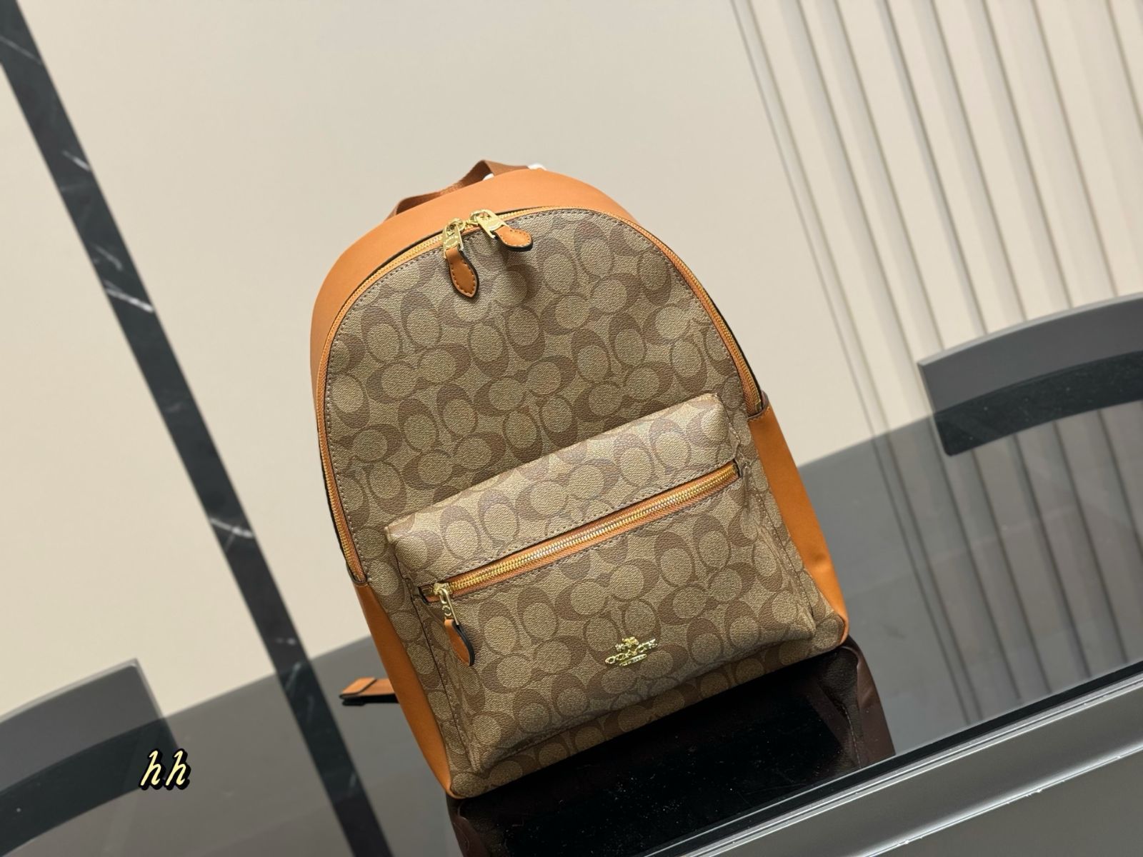 【今日特価】COACH メンズ ダブルジップ ツーコンパートメント ラウンド バックパック