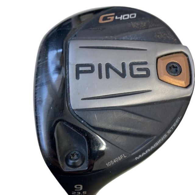【中古】 ピン G400 9W レフティ フェアウェイウッド FW ALTA J CB(FW) (フレックスSR) メンズ 男性用 左利き レフティ 左用 Cランク ゴルフクラブ