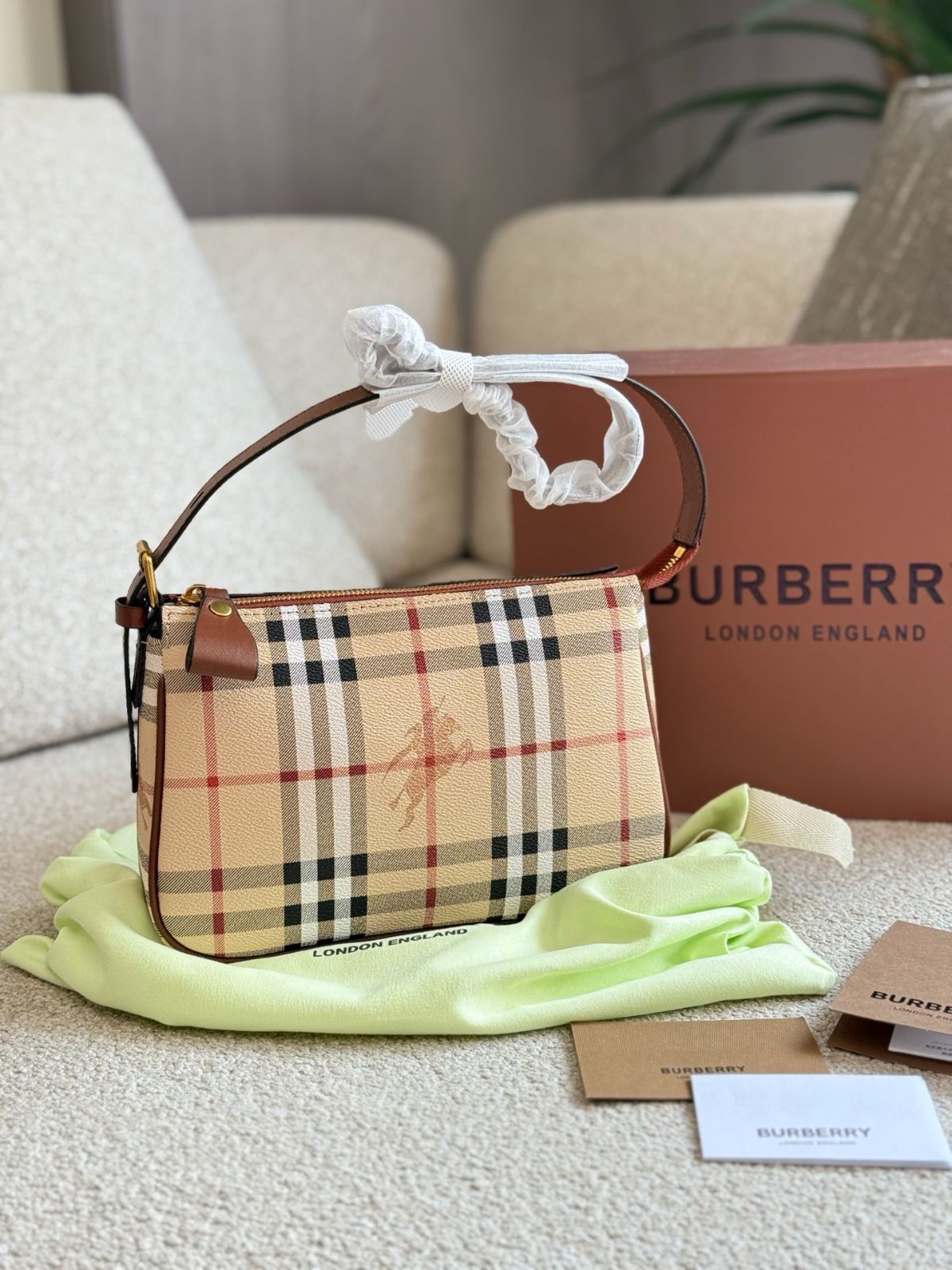 【今日特価】Burberry Mahjong Bag・バーバリー マージャン バッグ-WTO輸入3
