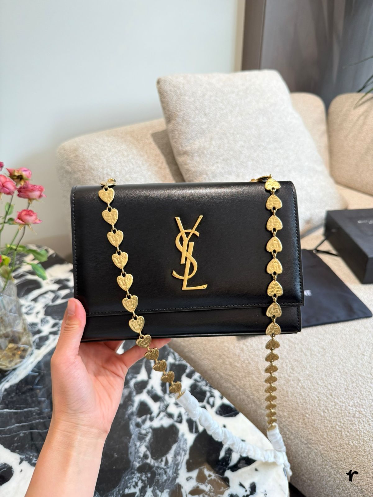 【今日特価】YSL Saint Laurent KATE 最新デザイン ラブチェーンバッグ - YSL サンローラン カート ラブチェーン バッグ-WTO輸入2