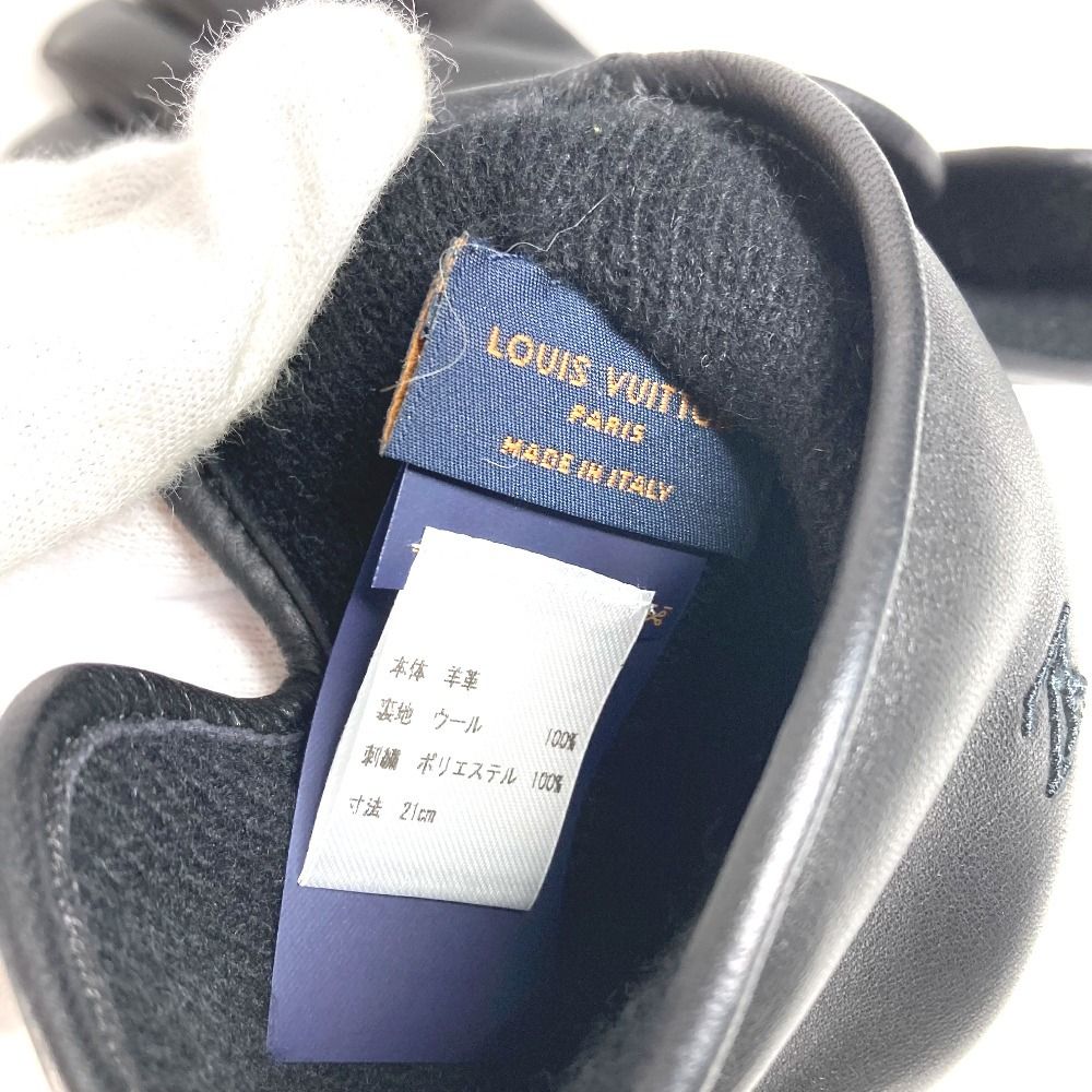LOUIS VUITTON ルイヴィトン 手袋 グローブ LV ブラゾン M7737I レザー