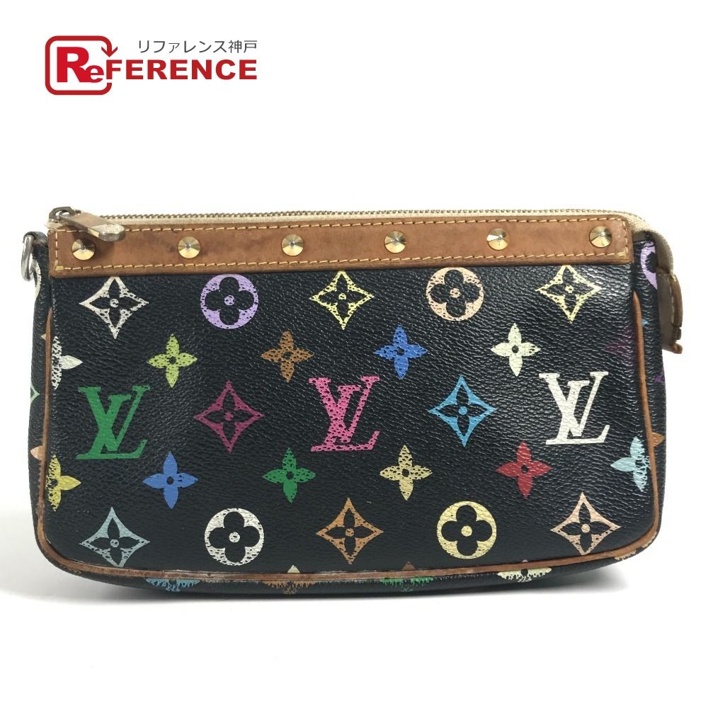 LOUIS VUITTON ルイヴィトン ショルダーバッグ ポシェットアクセソワール モノグラムマルチカラーキャンバス ノワール ブラック