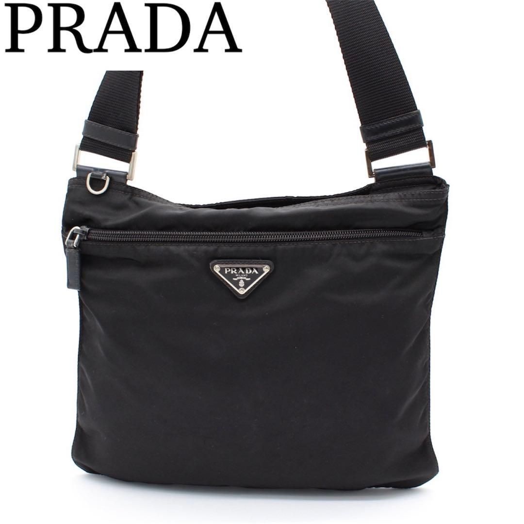PRADA 三角ロゴプレート ショルダーバッグ サコッシュ ナイロン