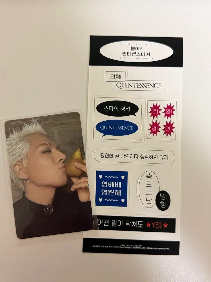 BIGBANG(ビッグバン) ユテヤン(YOO TAEYANG) クイーン センス MCD 公開番組 コンバン サノク トレカ