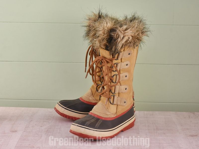 E762 レディース SOREL スノーブーツ 茶 25cm