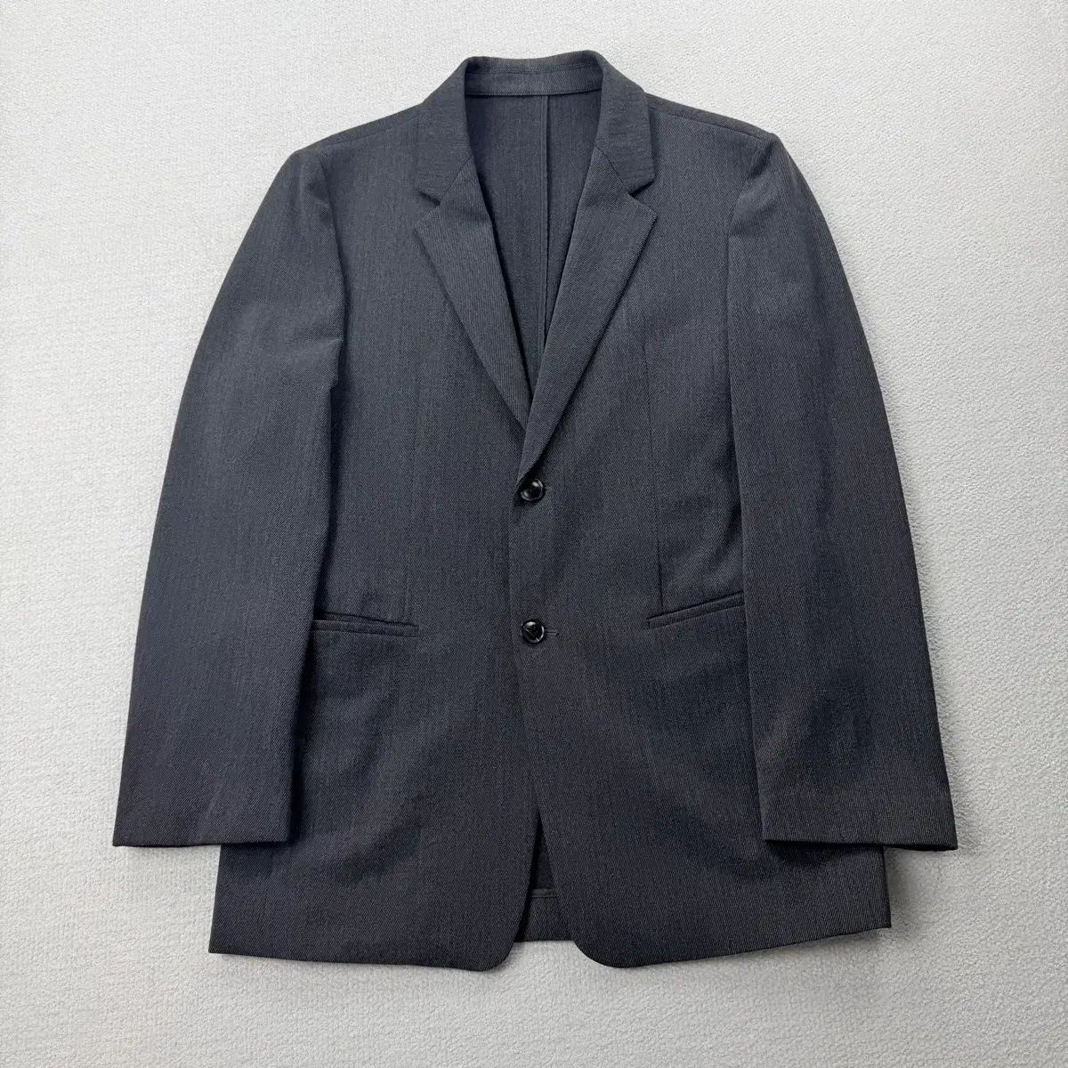 SYSTEM homme ダークグレー ウール ブレーザー ジャケット
