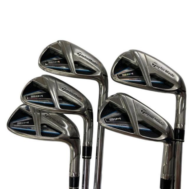【中古】 テーラーメイド SIM MAX 5S アイアンセット IR KBS MAX85 JP (フレックスS) メンズ 男性用 右利き 右用 Cランク ゴルフクラブ