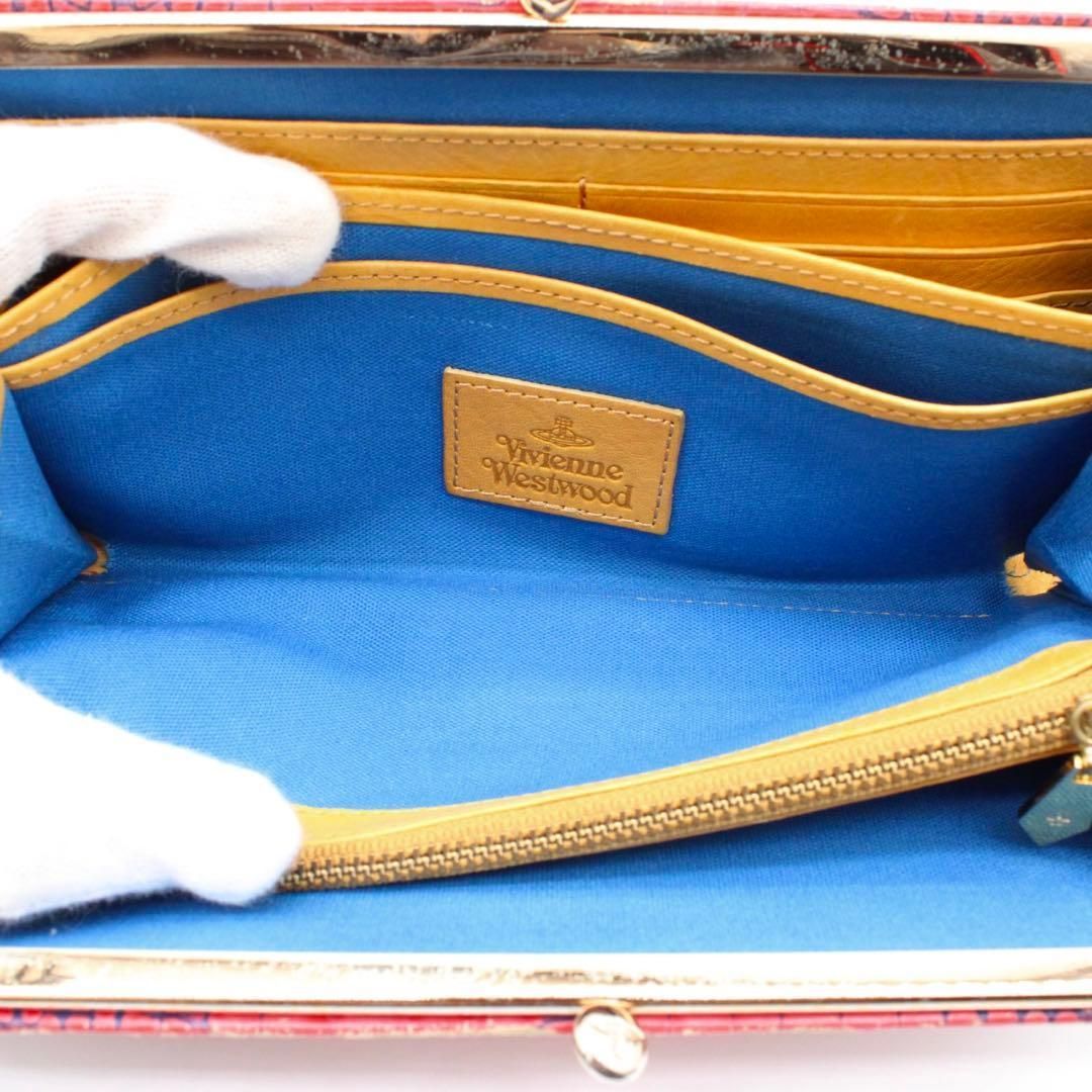 VivienneWestwood ORB がま口財布 長財布 クロコ型押し - メルカリ