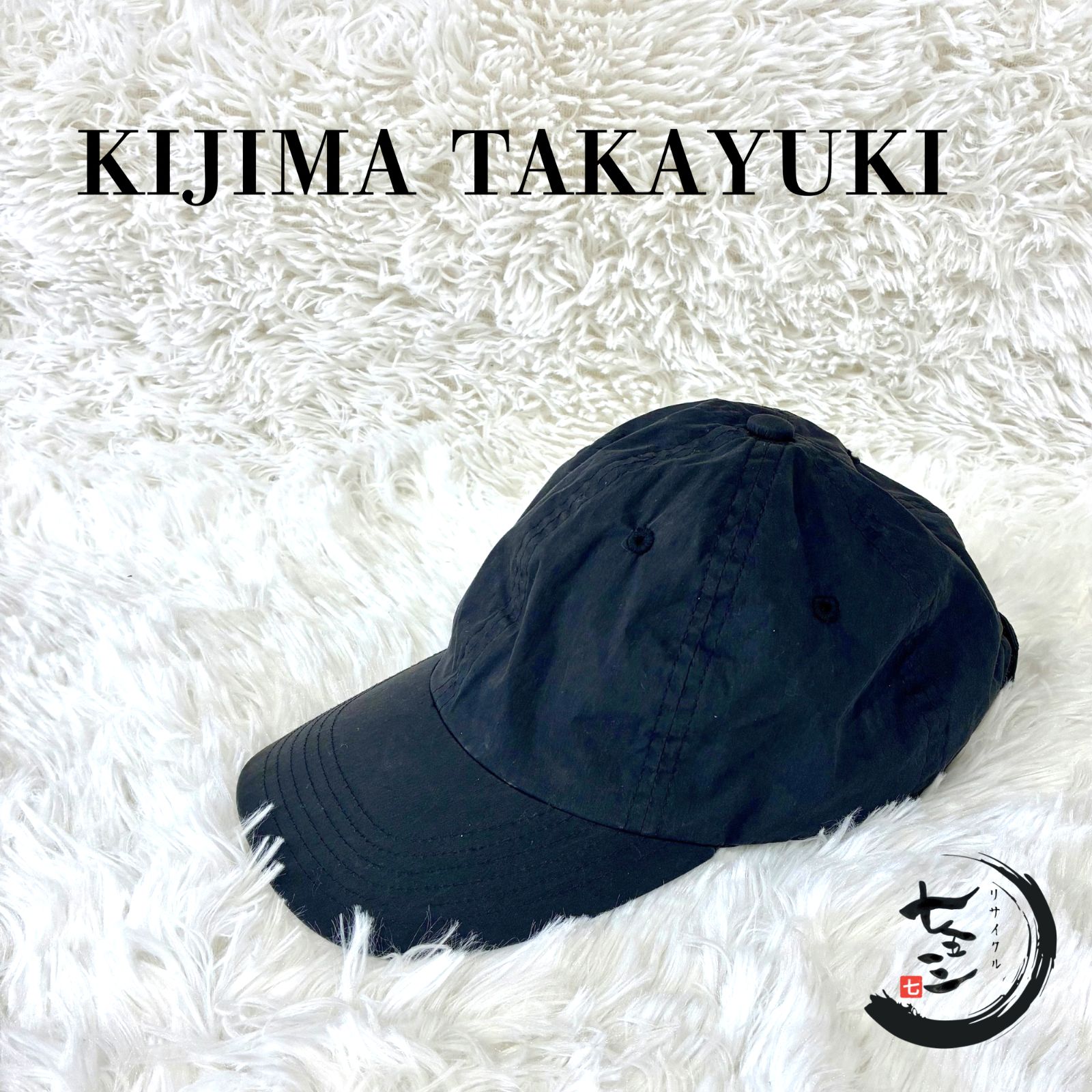キジマタカユキ 192604 キャップ KIJIMA TAKAYUKI 黒 フリーサイズ 