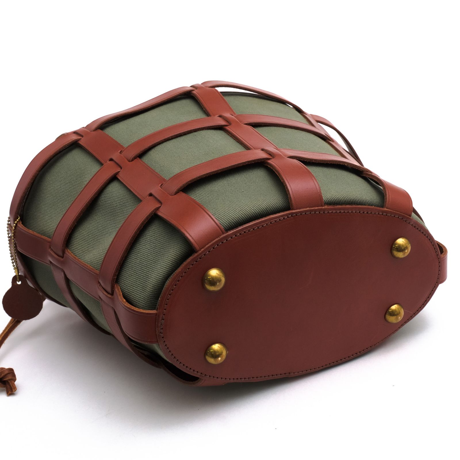 JUST CAMPAGNE ジュストカンパーニュ　レザー　カゴバッグ　大きめ ジャストカンパーニュ／Just Campagne バッグ ハンドバッグ 鞄 トート