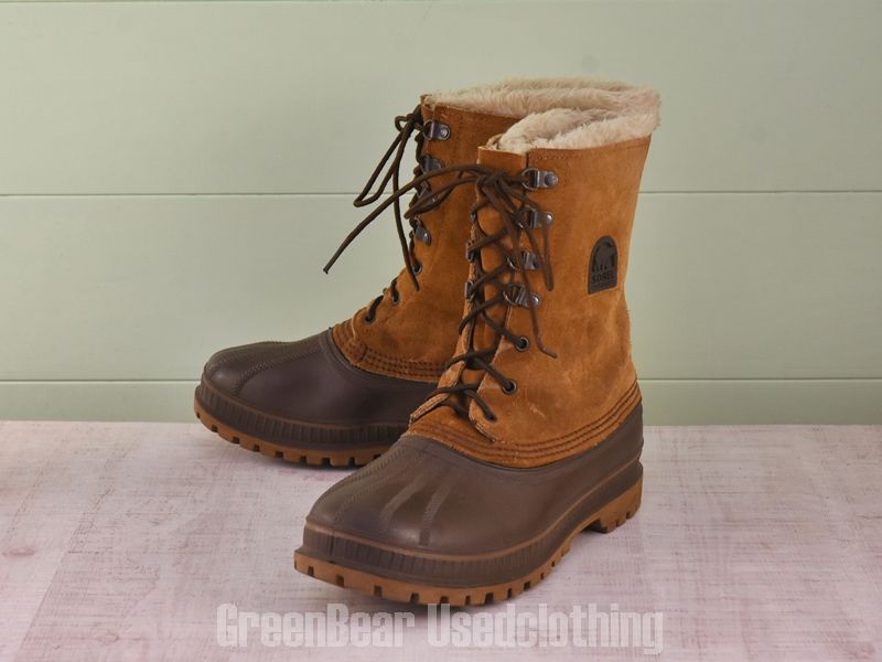 E763 USA製 SOREL ビンテージ スノーブーツ 茶 メンズ 9 27cm - メルカリ