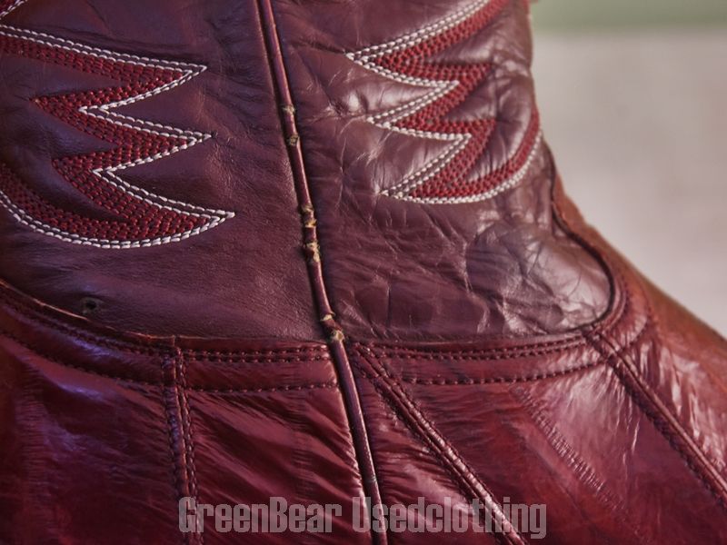 E767 メキシコ製 Botas LAREDO ビンテージ ウエスタンブーツ ウナギ革