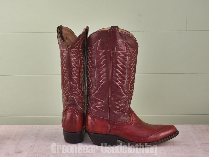 E767 メキシコ製 Botas LAREDO ビンテージ ウエスタンブーツ ウナギ革