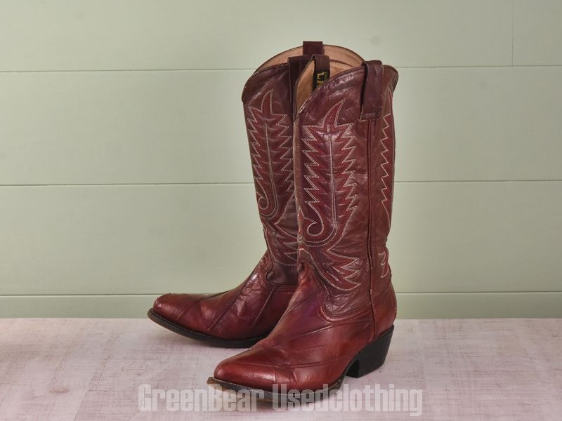 E767 メキシコ製 Botas LAREDO ビンテージ ウエスタンブーツ ウナギ革