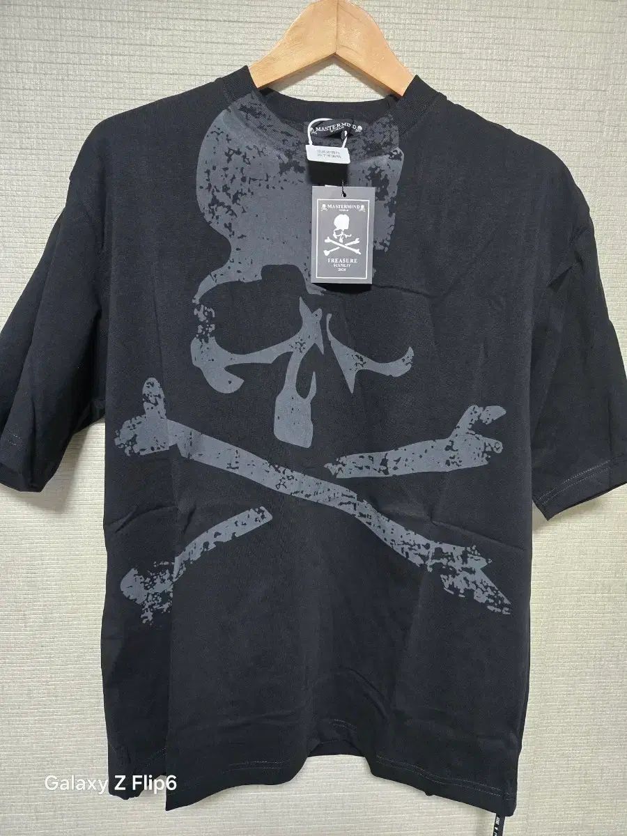 MASTERMIND(マスターマインド) × A BATHING APE(アベイシングエイプ) コラボ ジャパン プリンティング 半袖Tシャツ ブラック L (105)