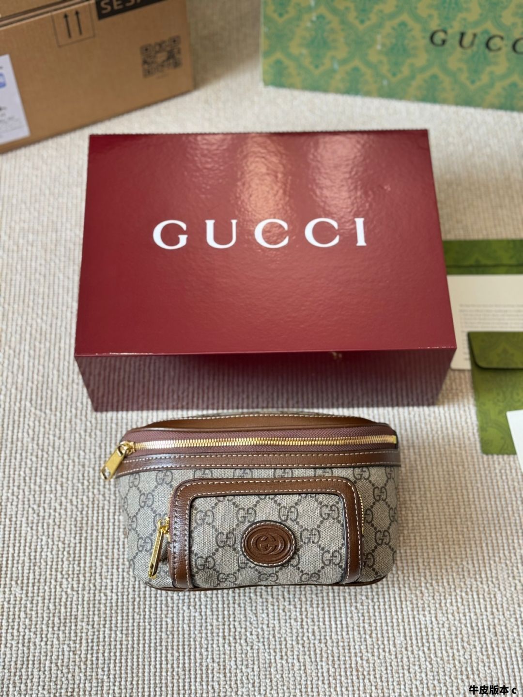 【今日特価】Gucci 胸バッグ / ウエストバッグ グッチ プリント チェストバッグ-WTO輸入2